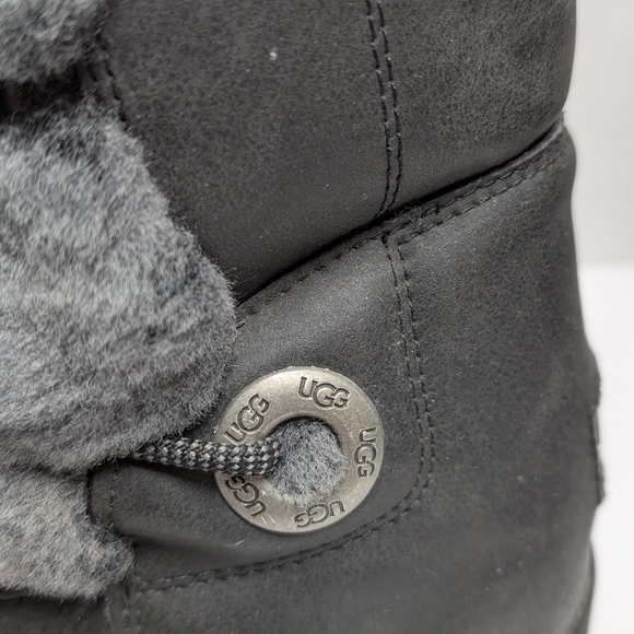 Ugg Sheepskin Leather Moon Boots Women US Size 9 - Picture 5 of 14